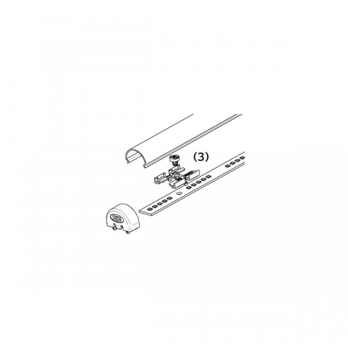 VK/HOLD/14/W - Diffusor holder για 14mm BOARDS LED σύστημα