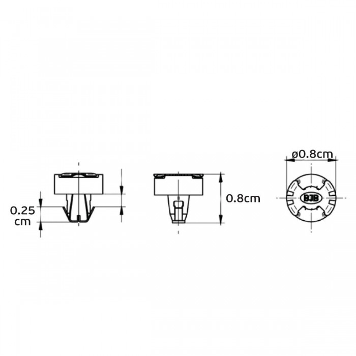 VK/FIXEL/P2F - Fixing element για PCBs
