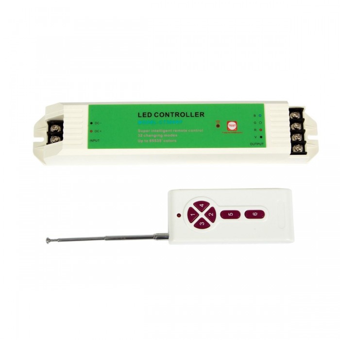 VK/CT309RF - Ασύρματο τηλεχειριστήριο RGB 180/360W 12-24V 3 κανάλια 5A, IP20