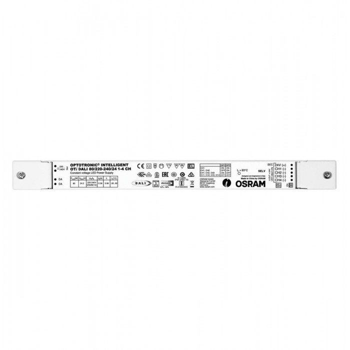 VK/Oti Dali 80W - Τροφοδοτικό OTI DALI OSRAM 48A, 80W, 220-240/24 1- 4 κανάλια, ντιμαριζόμενο, IP20 VK/Oti Dali 80W - Τροφοδοτικό OTI DALI OSRAM 48A, 80W, 220-240/24 1- 4 κανάλια, ντιμαριζόμενο, IP20