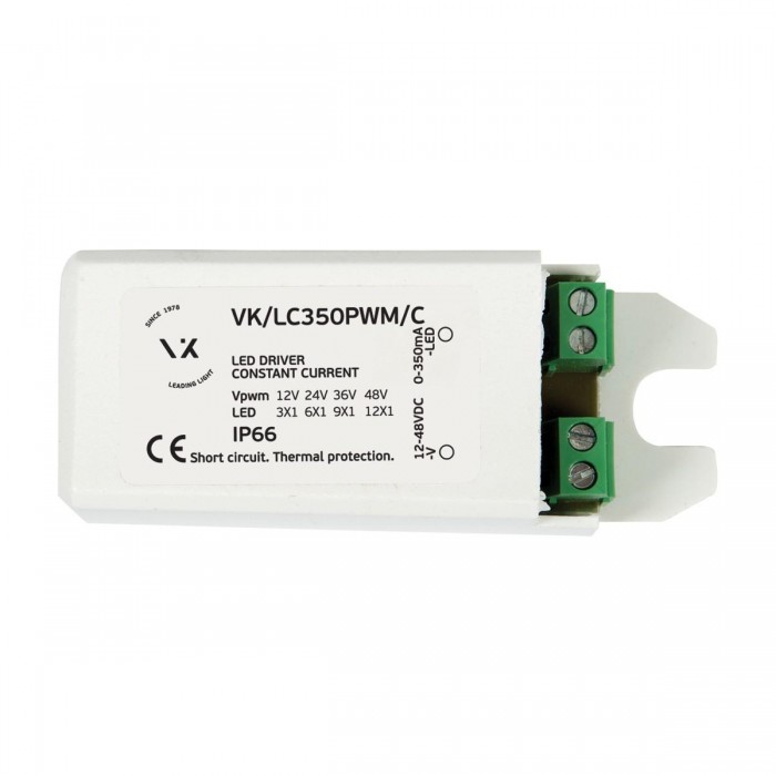 VK/LC350PWM/C - Τροφοδοτικό για led modules, ντιμαριζόμενο 350mA 12-48V IP66