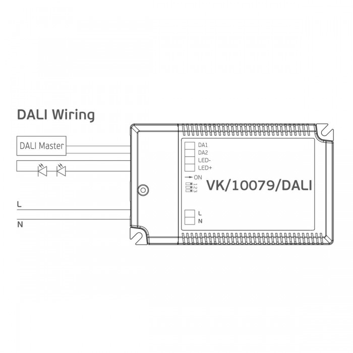 VK/10079/DALI - Τροφοδοτικό dimming 40W,220-240VDC, Led dimming for led modules only VK/10079/DALI - Τροφοδοτικό dimming 40W,220-240VDC, Led dimming for led modules only