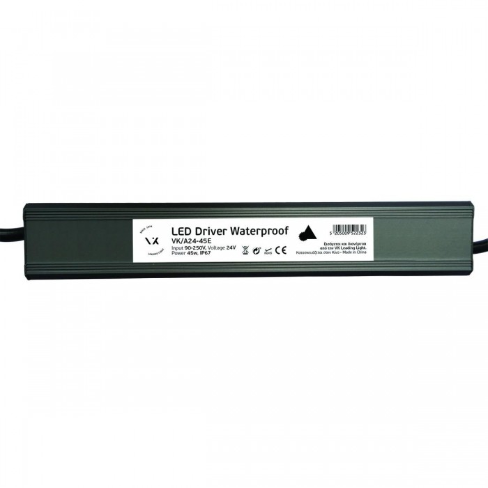 VK/Α24-45E - Τροφοδοτικό Led 24V 45W. IP67