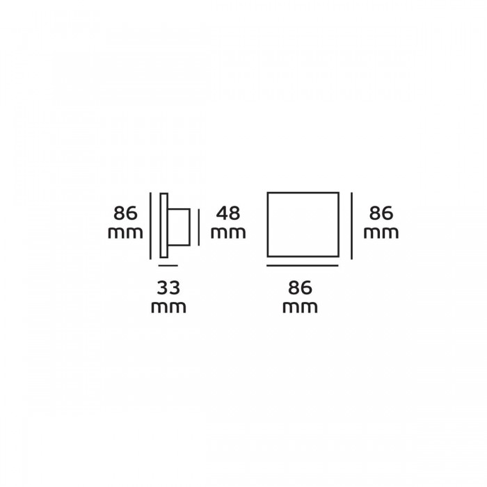 VK/FUT/TR/RCS - 2.4Ghz RGBW Χωνευτός Πομπός 220-240V. IP20
