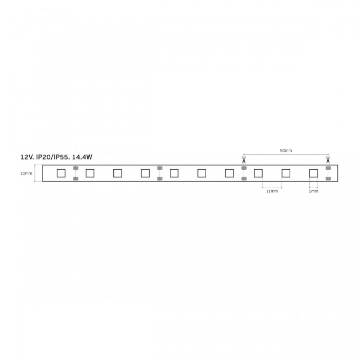 VK/12/5050/RGB/60 - Ταινία Led SMD 5050, 12V, 7W/m, 346lm/m, RGB, 5m/roll, CRI>80, IP20 - 5m VK/12/5050/RGB/60 - Ταινία Led SMD 5050, 12V, 7W/m, 346lm/m, RGB, 5m/roll, CRI>80, IP20 - 5m