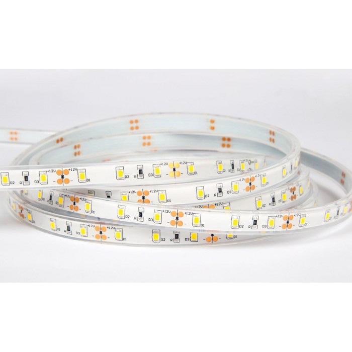 VK/12/3528W/W/60 - Ταινία Led SMD 2835, 12V, 5W/m, 674lm/m, 3000K, 5m/roll, CRI>80, IP68 - 5m VK/12/3528W/W/60 - Ταινία Led SMD 2835, 12V, 5W/m, 674lm/m, 3000K, 5m/roll, CRI>80, IP68 - 5m