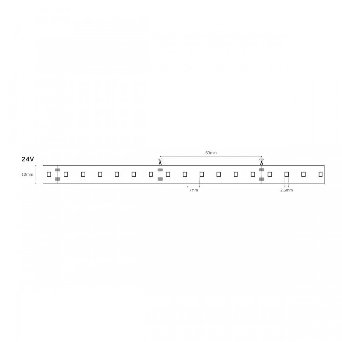 VK/24/3528W/C/96 - Ταινία Led SMD 3528, 24V, 9W/m, 1178lm/m, 4000K, 5m/roll, CRI>80, IP68 - 5m VK/24/3528W/C/96 - Ταινία Led SMD 3528, 24V, 9W/m, 1178lm/m, 4000K, 5m/roll, CRI>80, IP68 - 5m