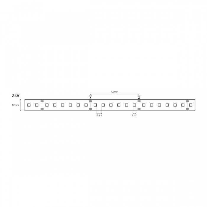 VK/24/3528W/W/120 - Ταινία Led SMD 3528, 24V, 10W/m, 1054lm/m, 3000K, 5m/roll, CRI>80, IP68 - 5m VK/24/3528W/W/120 - Ταινία Led SMD 3528, 24V, 10W/m, 1054lm/m, 3000K, 5m/roll, CRI>80, IP68 - 5m
