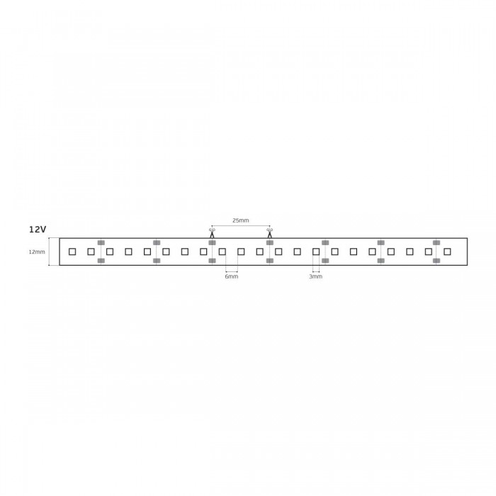 VK/12/3528W/W/120 - Ταινία Led SMD 3528, 12V, 10W/m, 1054lm/m, 3000K, 5m/roll, CRI>80, IP68 - 5m VK/12/3528W/W/120 - Ταινία Led SMD 3528, 12V, 10W/m, 1054lm/m, 3000K, 5m/roll, CRI>80, IP68 - 5m