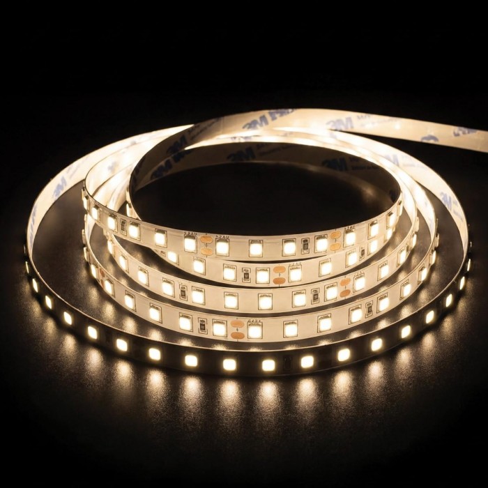 VK/24/2835/927/140/6 - Ταινία LED. 24V. 2700K. 750lm/m. Κοπή κάθε 50mm. 6W/m. 5m/roll. LED SMD 2835. Led qty 140pcs/m. CRI>90. Dim yes. -40°C → 80°C. IP20 - 5m