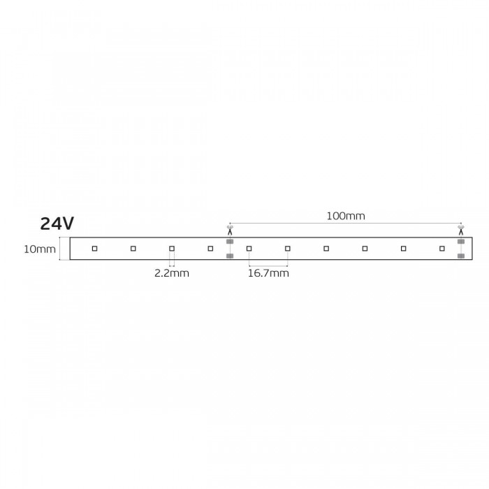 VK/24/2216/940/60 - Ταινία Led SMD 2216 EPISTAR, 24V, 6W/m, 760lm/m, 4000K, 5m/roll, CRI>90, IP20 - 5m VK/24/2216/940/60 - Ταινία Led SMD 2216 EPISTAR, 24V, 6W/m, 760lm/m, 4000K, 5m/roll, CRI>90, IP20 - 5m