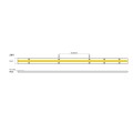 VK/24/COB/965/528 - Ταινία LED COB. 24V. 6500K. 1500lm/m. Κοπή κάθε 45.45mm. 14W/m. 5m/roll. LED COB 528. Led qty 528pcs/m. CRI>90. Dim yes. -40°C → 80°C. IP20 - 5m