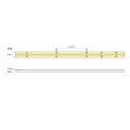 VK/24/COBW/930/528 - Ταινία LED COB. 24V. 3000K. 1430lm/m. Κοπή κάθε 45.45mm. 14W/m. 5m/roll. LED COB 528. Led qty 528pcs/m. CRI>90. Dim yes. -40°C → 80°C. IP65 - 5m VK/24/COBW/930/528 - Ταινία LED COB. 24V. 3000K. 1430lm/m. Κοπή κάθε 45.45mm. 14W/m. 5m/roll. LED COB 528. Led qty 528pcs/m. CRI>90. Dim yes. -40°C → 80°C. IP65 - 5m