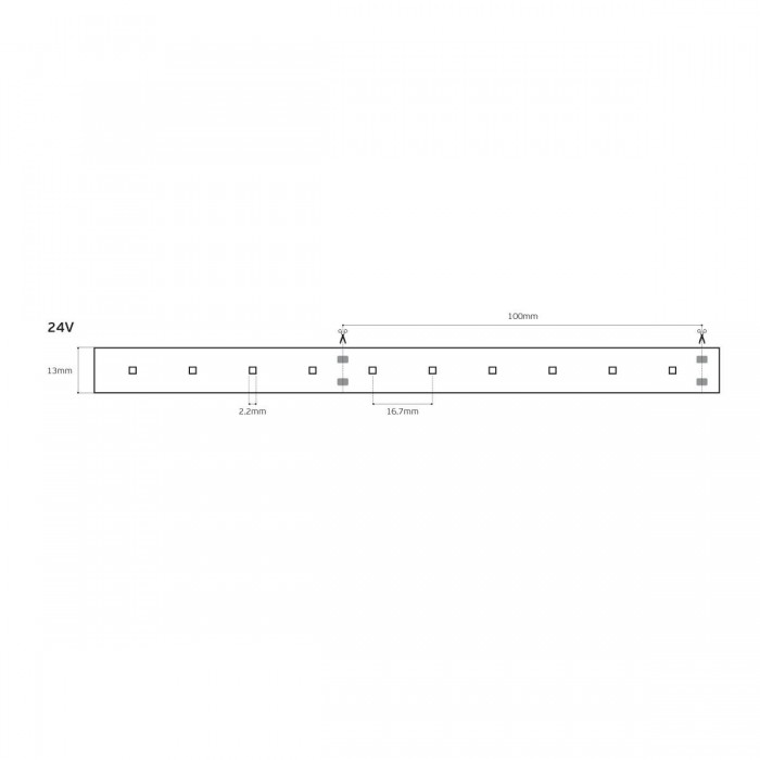 VK/24/2216W/930/60 - Ταινία Led SMD 2216 EPISTAR, 24V, 6W/m, 719lm/m, 3000K, 5m/roll, CRI>90, IP66 - 5m VK/24/2216W/930/60 - Ταινία Led SMD 2216 EPISTAR, 24V, 6W/m, 719lm/m, 3000K, 5m/roll, CRI>90, IP66 - 5m
