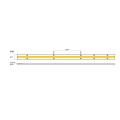 VK/24/COB/RGB/576 - Ταινία LED COB. 24V. RGB. 398.44lm/m. Κοπή κάθε 50mm. 14W/m. 5m/roll. LED COB 576. Led qty 576pcs/m. CRI>90. Dim yes. -40°C → 80°C. IP20 - 5m
