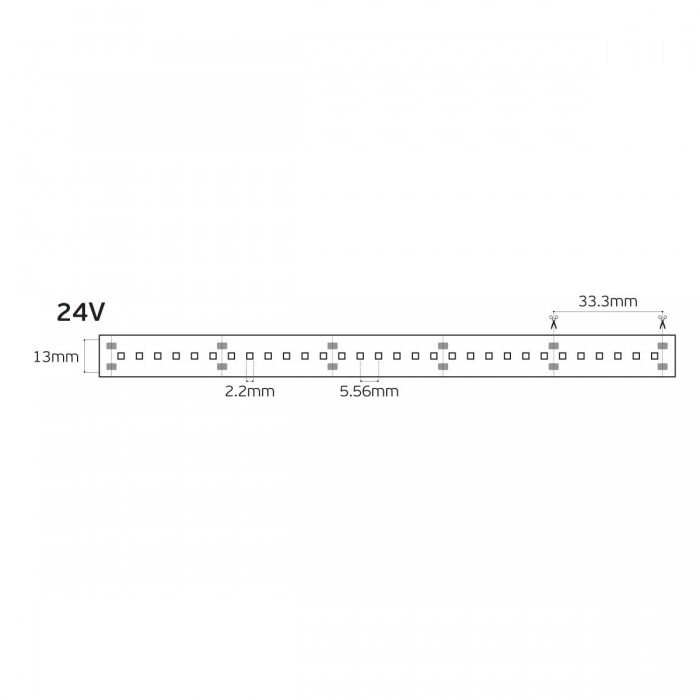 VK/24/2216W/927/180 - Ταινία Led SMD 2216 EPISTAR, 24V, 18W/m, 2115lm/m, 2700K, 5m/roll, CRI>90, IP66 - 5m VK/24/2216W/927/180 - Ταινία Led SMD 2216 EPISTAR, 24V, 18W/m, 2115lm/m, 2700K, 5m/roll, CRI>90, IP66 - 5m