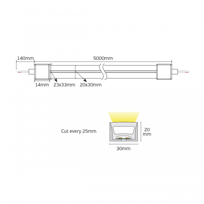 VK/24/2835W/W/240/30 - Keiso ταινία Top bend Neoflex 24V, 16W/m, 862lm/m, 3000K, κοπή κάθε 25mm, 5m/roll CRI>90, IP67 - 5m VK/24/2835W/W/240/30 - Keiso ταινία Top bend Neoflex 24V, 16W/m, 862lm/m, 3000K, κοπή κάθε 25mm, 5m/roll CRI>90, IP67 - 5m