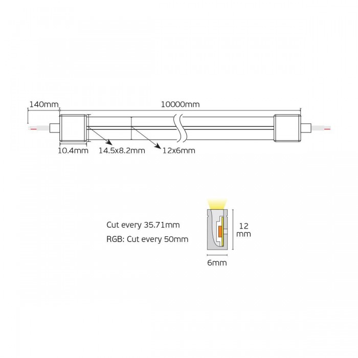 VK/24/3838W/RGB/120/6 - Keiso ταινία Side bend Neoflex 24V, 10W/m, 160lm/m, RGB, κοπή κάθε 50mm, 10m/roll, IP67 - 10m VK/24/3838W/RGB/120/6 - Keiso ταινία Side bend Neoflex 24V, 10W/m, 160lm/m, RGB, κοπή κάθε 50mm, 10m/roll, IP67 - 10m