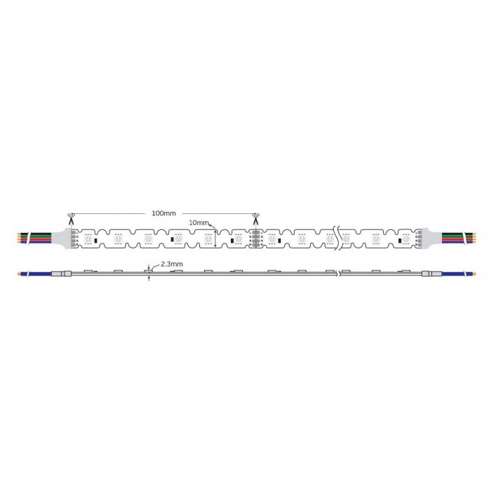 VK/24/2835S/RGB/60 - Ταινία Led S-shaped, 12W/m, 520lm/m, RGB, 5m/roll, CRI>90, IP20 - 5m VK/24/2835S/RGB/60 - Ταινία Led S-shaped, 12W/m, 520lm/m, RGB, 5m/roll, CRI>90, IP20 - 5m