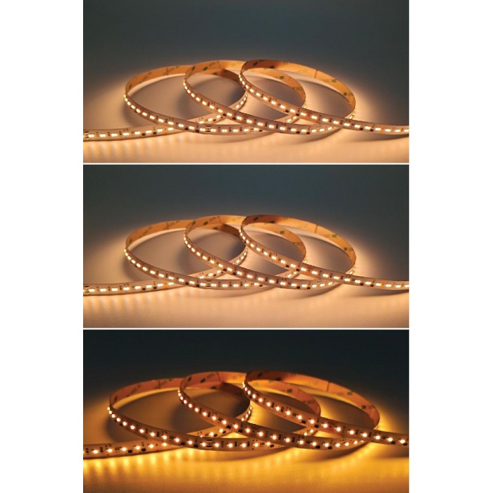 VK/24/2216/CCT/224/90 - Ταινία LED CCT. 24V. 1800K-3000K. 1520lm/m. Κοπή κάθε 62.5mm. 16W/m. 5m/roll. LED SMD 2216. Led qty 224pcs/m. CRI>90. Dim yes. -20°C → 45°C.  IP20 - 5m