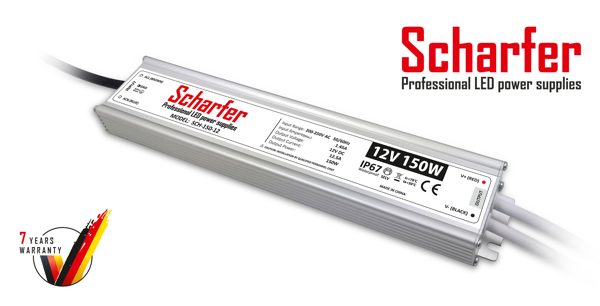 Τροφοδοτικό Scharfer 12V 150W IP67