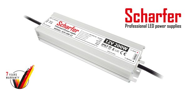 Τροφοδοτικό Scharfer 12V 200W IP67