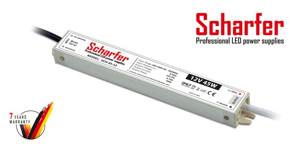 Τροφοδοτικό Scharfer 12V 45W IP67