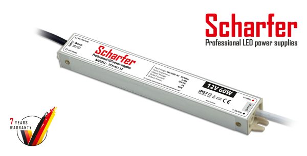 Τροφοδοτικό Scharfer 12V 60W IP67