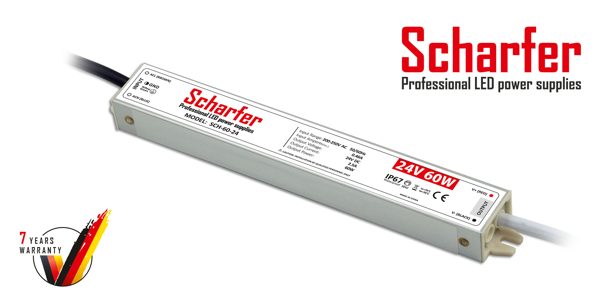 Τροφοδοτικό Scharfer 24V 60W IP67